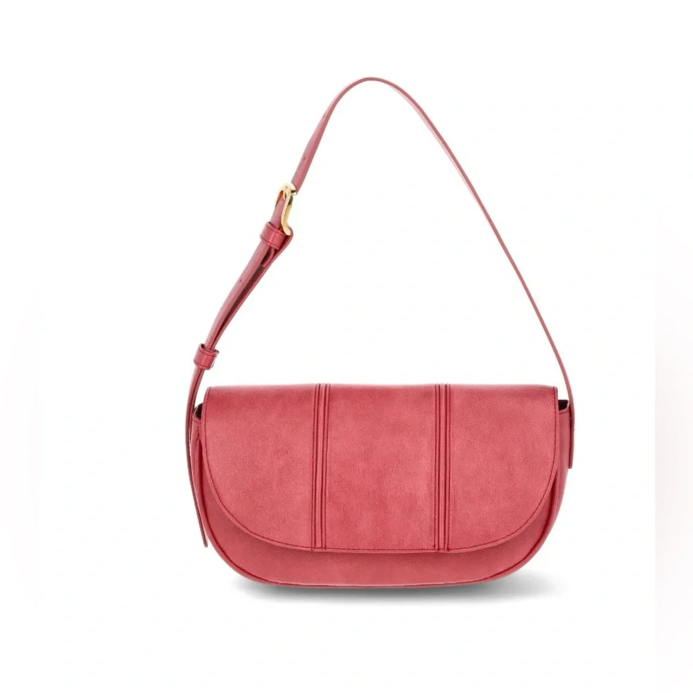 Time & Tru Lina East West Pink Crossbody Bag Adjustable Strap NWT!